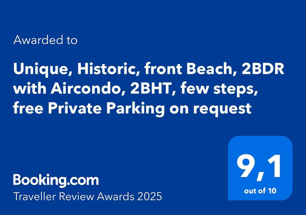 Marina Apartment, Unique, Authentic, Beachfront, 2 Aircondo Bdr , 2Bht, Easy To Train Or From Private Parking ヴェルナッツァ エクステリア 写真